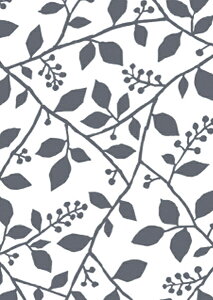 手ぬぐい 梨園染め「冬青(そよご) 952」《戸田屋商店》植物/木枝葉/北欧デザイン/手拭い/てぬぐい【メール便OK】【TD】