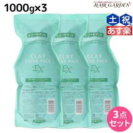 モルトベーネ クレイエステ パック EX 1000g 詰め替え ×3個 セット / 【送料無料】 美容室 サロン専売品 美容院 ヘアケア おすすめ品 moltobene ヘア トリートメント ヘアートリートメント 頭皮ケア 乾燥 臭い 防止 予防 ヘッドスパ