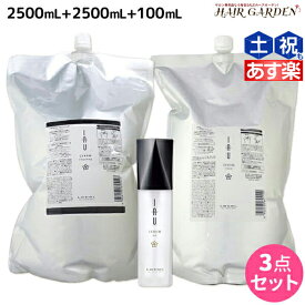 【4/20限定ポイント2倍】ルベル イオ セラム クレンジング（シャンプー） 2500mL + クリーム（トリートメント） 2500mL + オイル エッセンス 100mL 3点セット / 【送料無料】 詰め替え 美容室 サロン専売品 美容院 ヘアケア タカラベルモント lebel ルベル