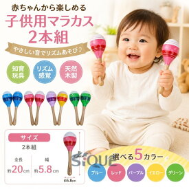 おもちゃ 楽器 幼児教育 マラカス ベビー 音楽玩具 出産祝い 幼児楽器 知育玩具 木製マラカス 幼稚園 プレゼント マラカス 音楽認知 2本組 赤ちゃん 子供用 音遊び リズム遊び 楽器玩具