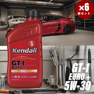 1QT×6�{ Kendall �P���h�� �G���W���I�C�� GT-1 EURO+ Oil with LiquiTek Motor Oil 5W-30 API: SN/CF ACEA: C3-12 �K�i �ŐV �ȔR��I�C�� �}�b�N�X�G���W���I�C�� �t�H�[�~����