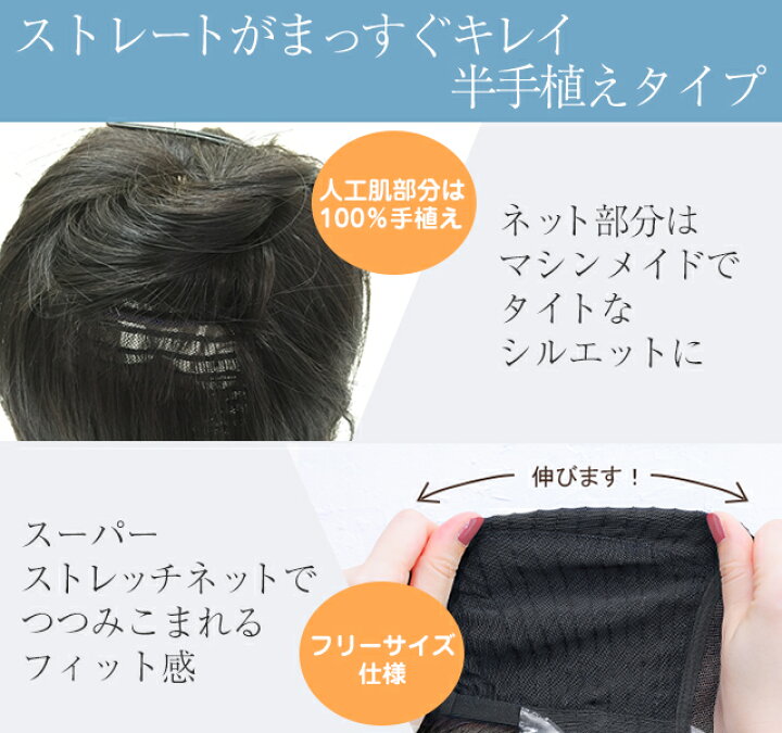 楽天市場】最高級人毛100％ フルウィッグ 医療用最高級人毛バージン 