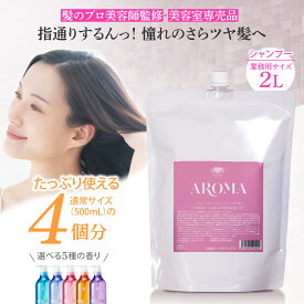 待望の新発売【業務用】美容室専売品 アースハート アロマシャンプー 2L （2000ml）詰め替え 選べる香り ノンシリコン アミノ酸シャンプー サロン専売 シャンプー EARTHEART 日本製 美容室　業務用