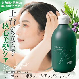 ★リニューアル★アースハート ボリュームアップ シャンプー (300ml) 本体 スカルプシャンプー スキャルプシャンプー 美容室専売 サロン専売品 頭皮ケア