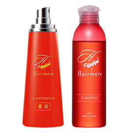 楽天市場】ヘアモア 育毛剤 ＆ スカルプ シャンプー ボトル セット 【Hairmore】 ヘアモアセット