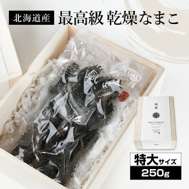 北海道産乾燥海参【特A品】特大サイズ14個前後入り（250g）中華高級食材 干し海鼠 北海キンコ 海参 安心 品質保証 北海道産 天然 乾燥 なまこ 乾燥ナマコ 干しなまこ 干しナマコ 高級珍味 贈答品 ギフト ナマコ 乾燥 金ん子 ギフト