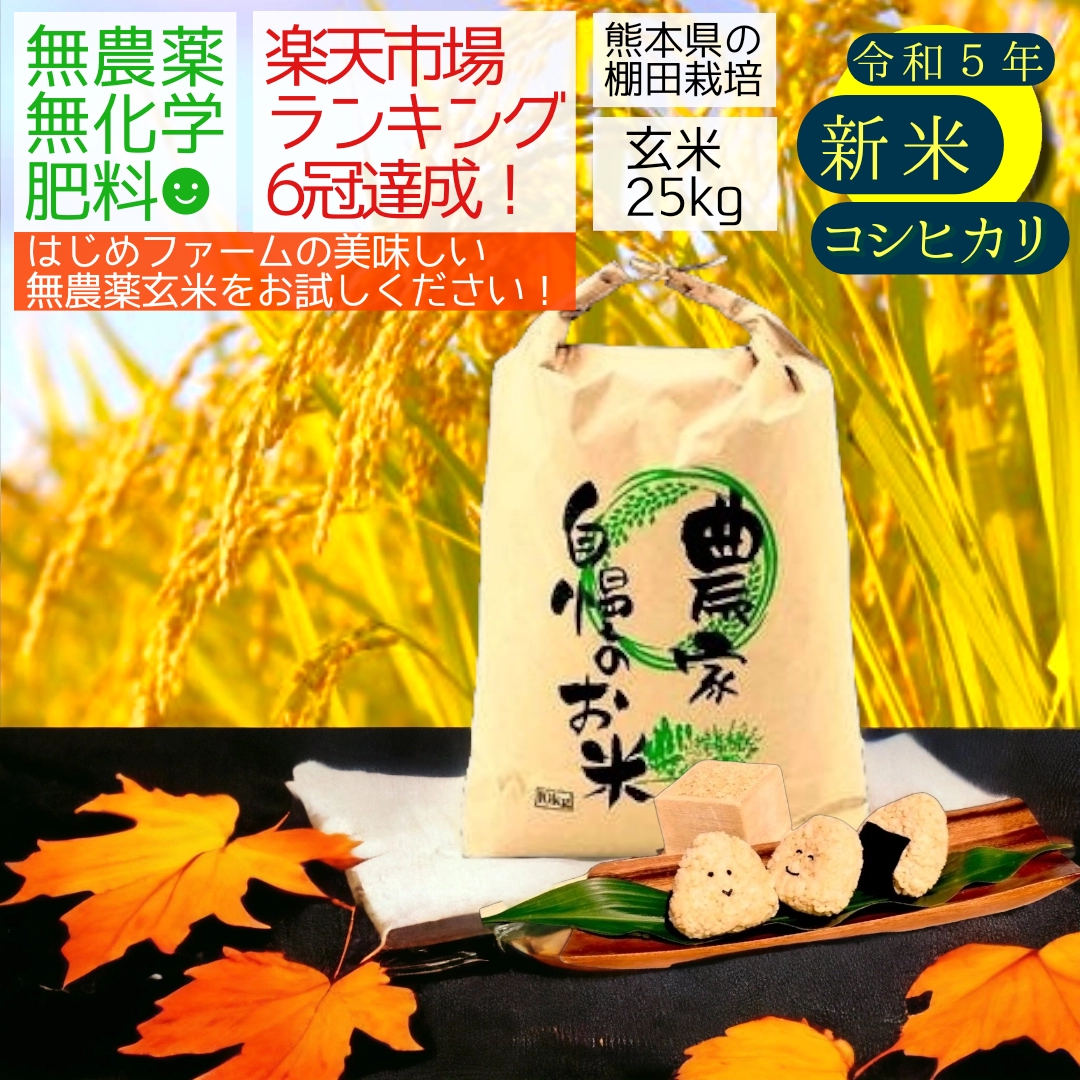 令和3年新米 高食味 低農薬栽培高知コシヒカリ玄米25キロ - 米