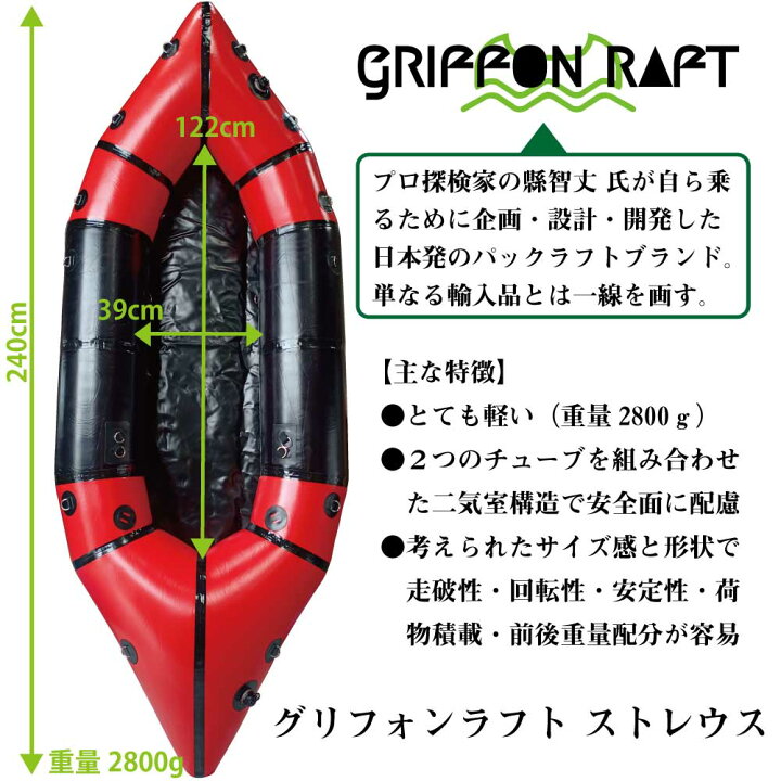 楽天市場】防災グッズ レジャーグッズ 川下り 携帯型 超軽量ボート  