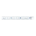 シンワ測定 13341：直尺 タフホワイト 15cm：JIS適合品・青数字入