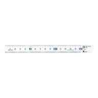 シンワ測定 13341：直尺 タフホワイト 15cm：JIS適合品・青数字入
