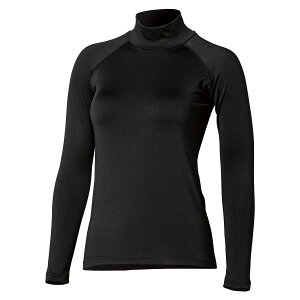 (1個までメール便選択可) おたふく手袋 JW-269 BTパワーストレッチ サーモデオ ハイネックシャツ レディース ブラック S M L