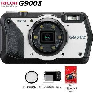 R[ RICOH G900II dl fW^J ʏ탂f (SDHC[J[h16GEtیtBEYیtB^t) G900-2