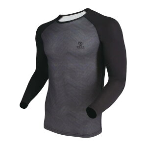 (2個までメール便選択可) おたふく手袋 JW-606 BTクールメッシュ ロングスリーブ クルーネックシャツ 81.ジググレー 夏用 S M L LL 3L BODYTOUGHNESS