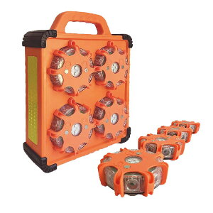 ���a���� �[�d��LED�}���`�_�œ� SW25-01 3�̓_���J���[ 360�x��������}�O�l�b�g���̌x���� SHOWA