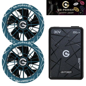 (����J���[) ���M�W���p�� GB-POWER 30V�t�@���Z�b�g GFX-cb(�Z�����A���u���[) + 30V�o�b�e���[Pro GB430-B �u���b�N 93Wh USB-A(5V/3V)�o��