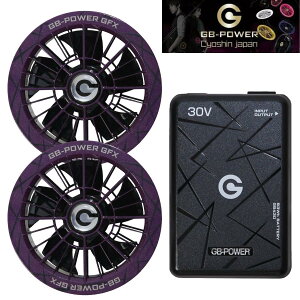 ���M�W���p�� GB-POWER 30V�t�@���Z�b�g GFX-PU(�p�[�v��) + 30V�o�b�e���[Pro GB430-B �u���b�N 93Wh USB-A(5V/3V)�o�� �t�@�������o�͉�