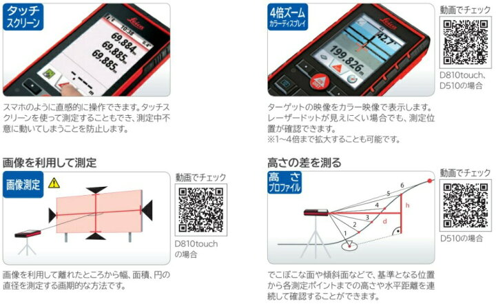 楽天市場】TAJIMA タジマ レーザー距離計 ライカディストD810 touch 