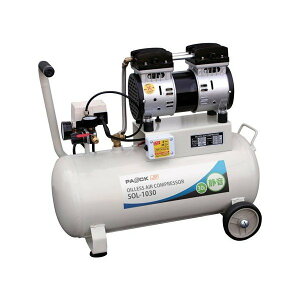 PAOCK �p�I�b�N �I�C�����X�É��R���v���b�T SOL-1030 �ō�����0.8MPa �ċN������0.5MPa �^���N�e��30L