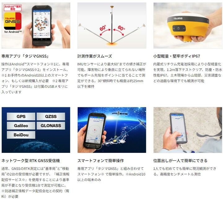 楽天市場】タジマ GNSS-V20T TGN-V20T ネットワーク型 RTK GNSS受信機 