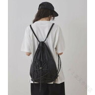 mono-mart ナップサックナップサック 毎日の通勤通学をもっと身軽におしゃれに ドローコードで開け閉めラ…