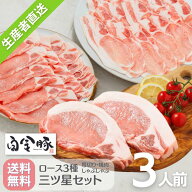 【40％OFFクーポン配布中】4/21 09:59まで☆送料無料・冷蔵配送 白金豚 ロース 三ツ星セット 3人前 カツ…