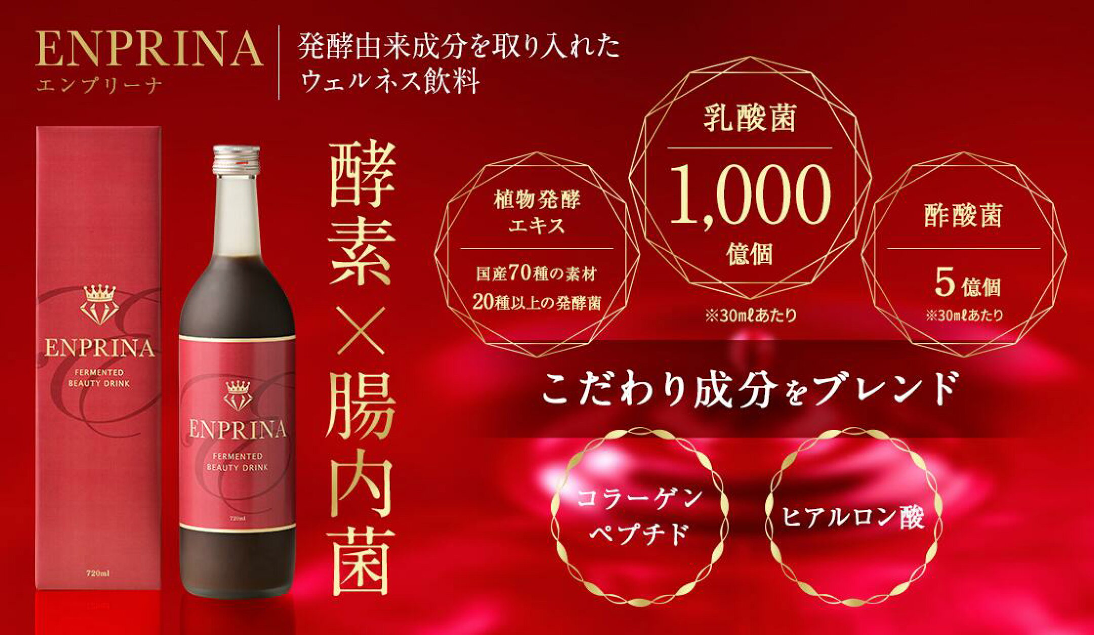 発酵由来成分を取り入れたウェルネス飲料「ENPRINA（エンプリーナ）」を詳しく見る