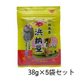 ヤマヤ醤油 浜納豆 38g×5袋セット 静岡県 浜松市 発酵食品 大豆 麹菌 徳川家康 北海道産大豆100％使用 長期発酵 熟成 無添加 大豆発酵食品 マクロビオティック 送料無料 メール便 ネコポス