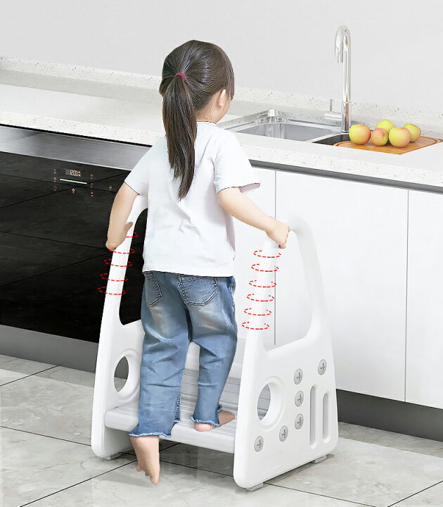 Kaida 踏み台 子供 子ども ステップ 洗面所 大人兼用 幼児 ２段