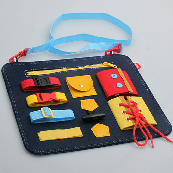 楽天市場 知育玩具 おもちゃ 指先レッスン 幼児教育 本格教具 日常生活の練習 赤ちゃん 幼稚園 モンテッソウーリ 教具 ボタン掛け ベルト通し ひも結び ジッパー練習 お子さんお孫さん 子供の日 プレゼント ギフト 出産お祝い 方舟株式会社