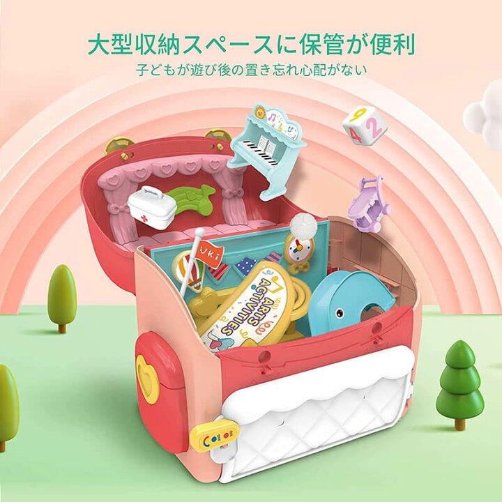 楽天市場 2in1ドールハウス おままごと幼稚園 おもちゃ カバン式 展開モード バービーハウス 収納可 Diy楽園 室内ゲーム 室内遊び 音楽あり 手作りキットセット ミニチュア ドールのお家 小物 家具 子供用おもちゃ プレゼント 知育玩具 女の子 誕生日 ギフト 出産祝い