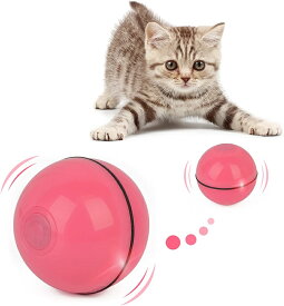 猫おもちゃ 電動 光るボール 360度自動回転 LEDライト付き 発光回転ボール USB充電式 お留守番 ストレス解消 運動不足解消 知育玩具 猫 ペット おもちゃ ボール