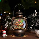 【即納】スノードーム Lewondr クリスマスオルゴール スノーグローブ LEDライト付き 8曲自動ループ クリスマス置物飾…