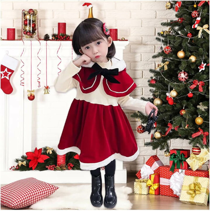 楽天市場】クリスマス コスプレ 衣装 子供 サンタ コスチューム 2点  