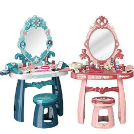 子供用ドレッサー玩具 子供用メイクアップおもちゃセット 女の子の化粧品 メイクボックス キッズ キッズメイクアップキット 化粧台おもちゃ ごっこ遊び おままごっこ遊び ドレッサー 知育おもちゃ メイクゲームセット 安全無毒