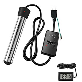 「翌日配送」投げ込みヒーター 電気浸漬給湯器ロッド110V 1500W タイマー 温度計 バケツヒーター パイプヒーター イマージョンヒーター 電気温水器 ポータブルバケット 浴槽用 インフレータブルプール サーモスタット付 ポータブル給湯器 地上プール