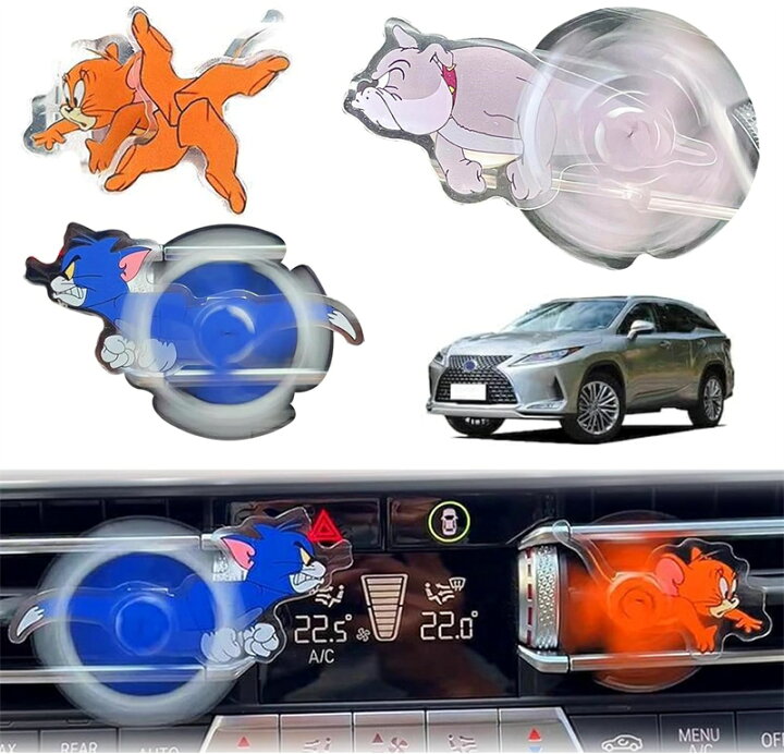 楽天市場】【3つの組合せ】トム&ジェリー車内飾り物ベント スパイク 猫 