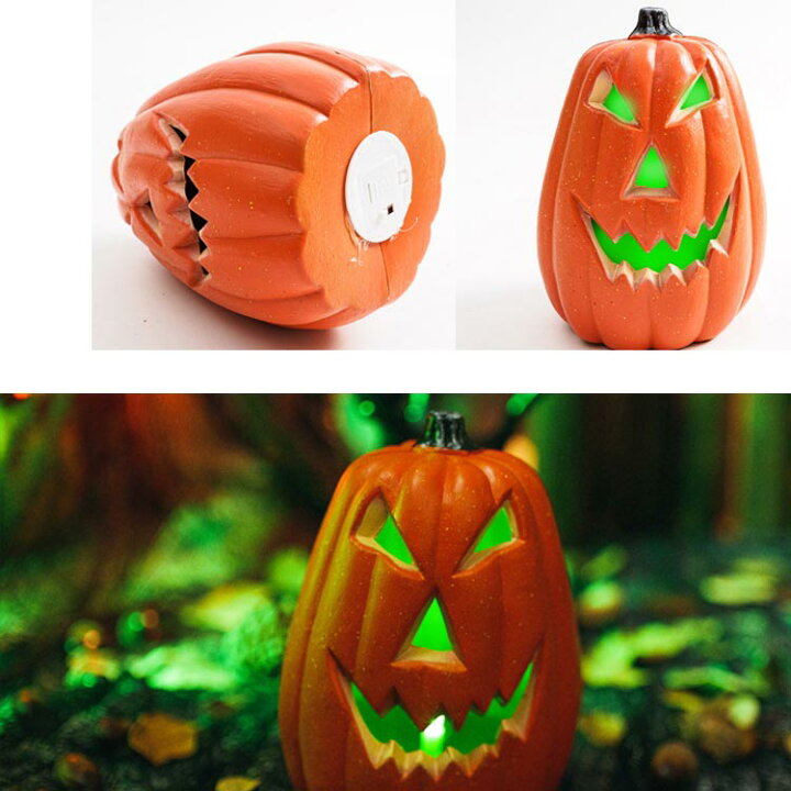 楽天市場】光る パンプキン ハロウィン カボチャ 2個セット LED 