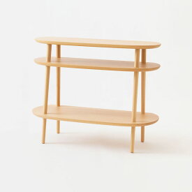 飛騨産業 YURURI ゆるり オープンキャビネット テレビ台 AVキャビネット リビングシェルフ リビング収納 ビーチ ブナ ナラ材 ホワイトオーク キツツキ 幅90cm 高さ70cm SL543B SL543N