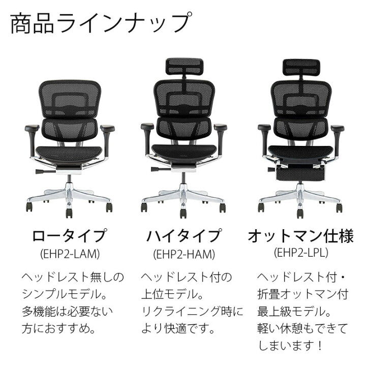 楽天市場】(正規品)【2025年新型モデル】エルゴヒューマン プロ2 