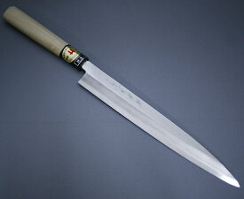 [名入れ印字可][プレゼント包装・のし無料]堺箱八 刺身包丁 柳刃包丁 刃渡り230mm 8寸 ステンレス 8A鋼 正夫 堺打刃物 日本製