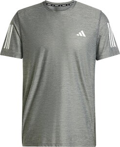 adidas (アディダス) 陸上・ランニング Tシャツ オウン ザ ラン 半袖Tシャツ 【グレー/ホワイト】 IKM76 JN1715 半袖Tシャツ ショートスリーブ メンズ 男性用 グレー 灰 白 20Q2 {NP}