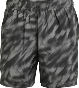 adidas (アディダス) 陸上・ランニング ショートパンツ オウン ザ ラン 総柄プリント ショーツ 【グレー/ブラック】 KRI49 JN9872 ショート・3/4パンツ ショーツ メンズ 男性用 ブラック 灰 黒 2