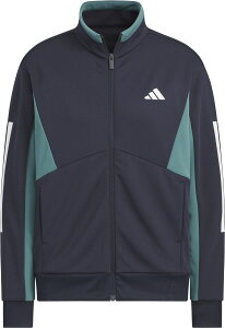 adidas (アディダス) トレーニング トレーニングウェア チーム ルーズフィット ダブルニット トラックトップ 【ネイビー/グリーン】 P5047 KA0942 トレーニングシャツウィメン・ トラックトッ