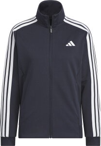 アディダス (adidas) トラックトップ トップス ルーズフィット フルジップ スタンドカラー フロントポケット リブ仕上げ 【ネイビー】 JVP35 JW9787 紺 レディース 女性用 {NP} ≪TEAM≫