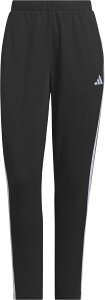 アディダス (adidas) トラックパンツ パンツ ソフト 伸縮性 快適 スポーティー スリーストライプス レギュラーフィット フロントポケット 【ブラック】 JVP36 JW9789 黒 レディース 女性用 {NP} ≪TE