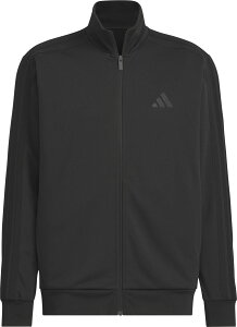 アディダス (adidas) ジャケット トラックジャケット ドライ 快適 リブ仕上げ レギュラーフィット フルジップ 吸湿性 速乾性 スポーティー 【ブラック】 JZR00 JV6980 黒 メンズ 男性用 {SK} ≪TEAM≫
