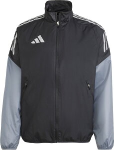 アディダス (adidas) サッカー ジャケット ウインドウェア ウインドジャケット アウター トレーニング トレーニングウェア 全天候型 視認性 リフレクタープリント 【ブラック】 KSB76 JP1258 黒
