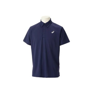 asics(アシックス) ゴルフ・テニス Tシャツ・ポロシャツ ドライボタンダウンポロシャツ 【ピーコート】 2031E022.400 ウェア 朝 夜 春 秋 トップス メンズ・ユニセックス 男性用・女性用 紺 25 {