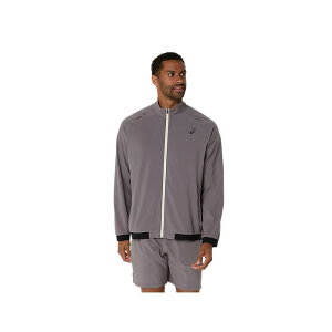 asics(アシックス) ランニング アウター・ベスト? ACTIBREEZE ジャカードジャケット 【Carbon】 2031E886.022 ウェア 羽織 夜 春 秋 寒さ 防風 収納 持ち運び トップス ジャージ メンズ・ユニセックス