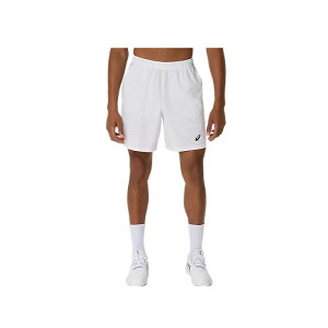 asics(アシックス) テニス ショートパンツ 9インチショーツ 【ブリリアントホワイト】 2041A343.100 ウェア 朝 夜 春 夏 秋 冬 メンズ・ユニセックス 男性用・女性用 白 25 {NP}